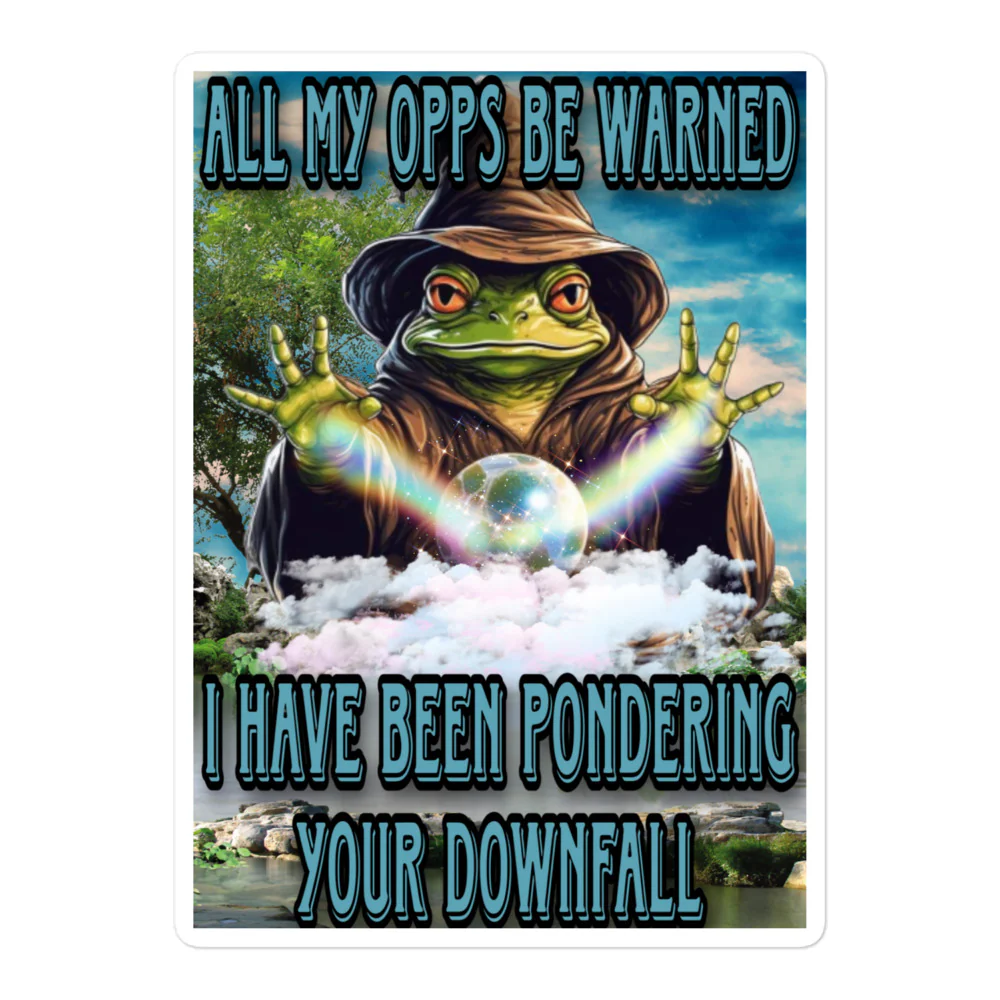 All my opps be warned sticker - Image 3
