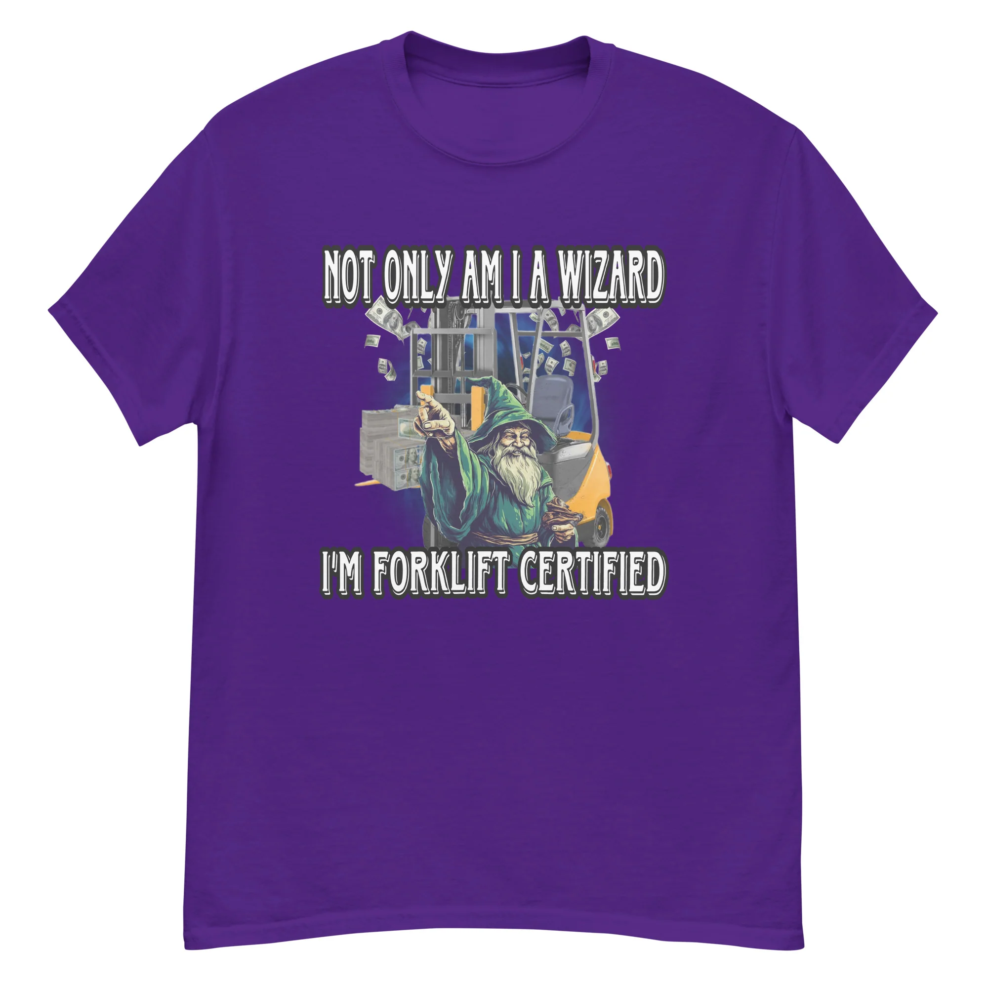 Forklift Certified Wizard Tee - Image 2