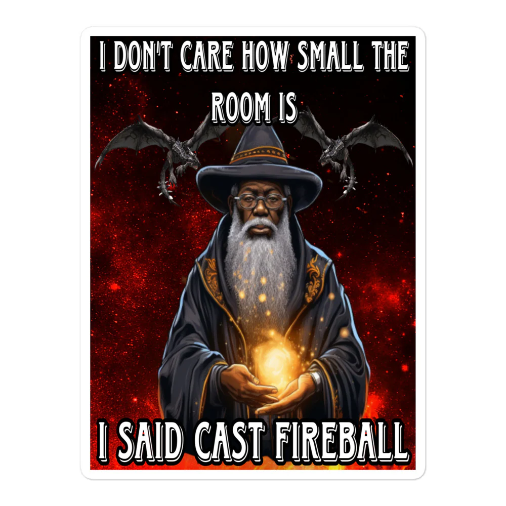 I don’t care how small the room is sticker - Image 3