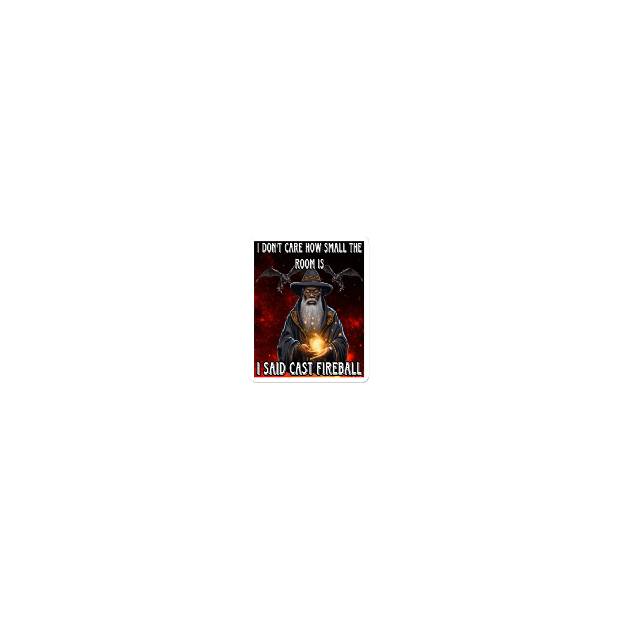 I don’t care how small the room is sticker - Image 4