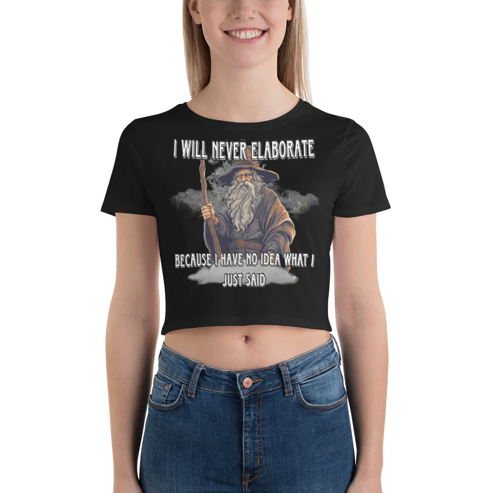 I will never elaborate baby tee