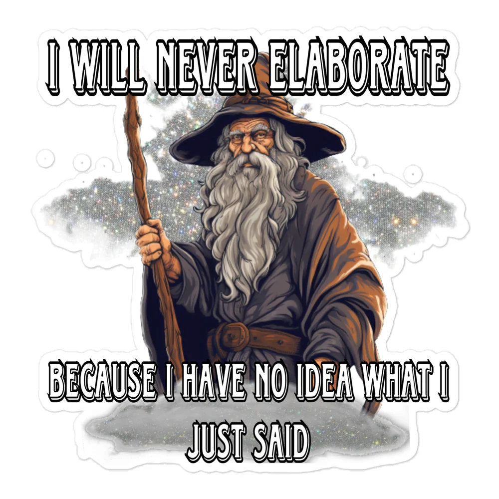 I will never elaborate sticker - Image 3